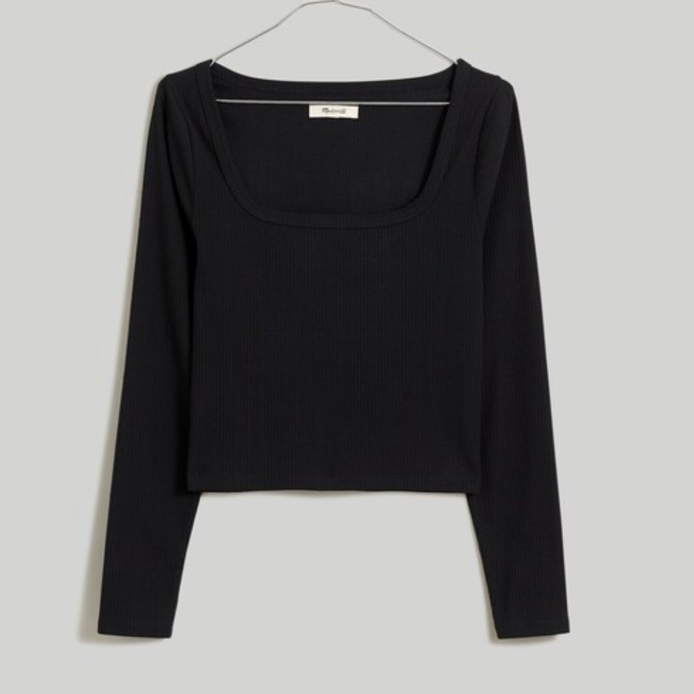 Madewell Ribbed Long Sleeve Top